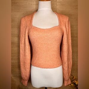 H&M Women's Coral Scoop Neck Sweater